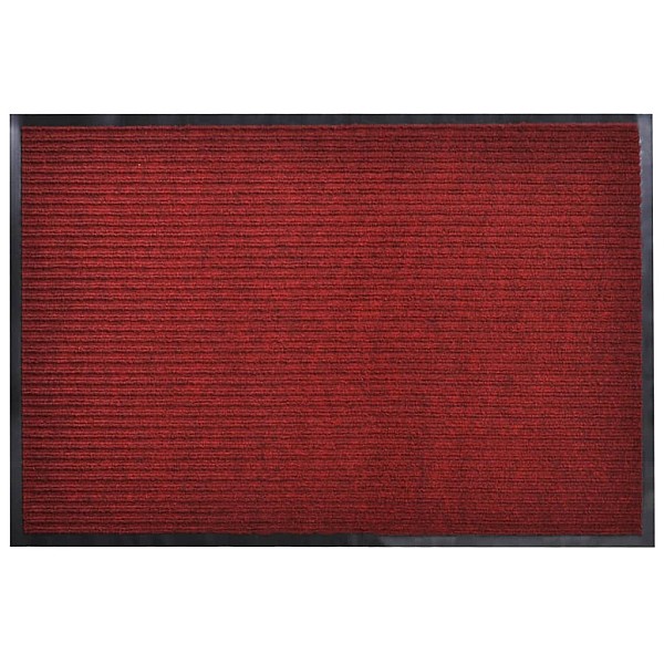 Sarkans durvju paklājs PVC 90 x 120 cm