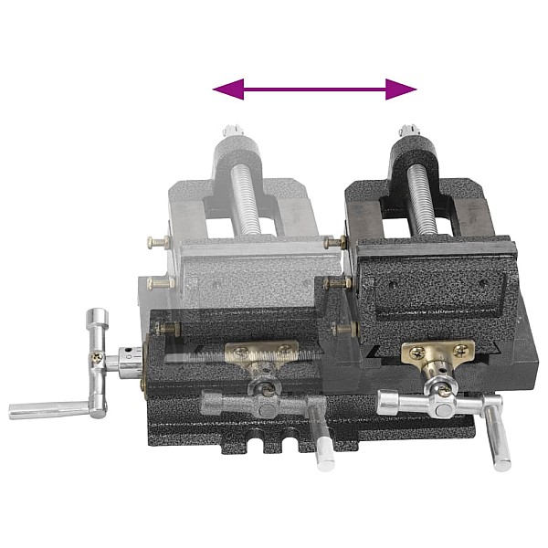 ar roku darbināmas krustveida skrūvspīles, 78 mm