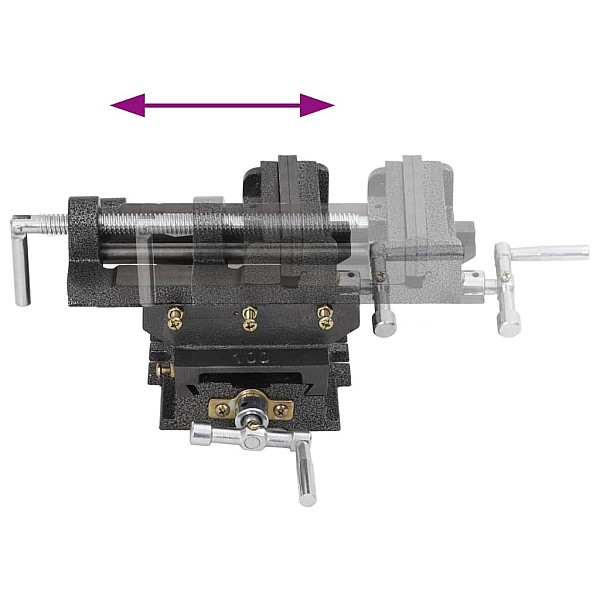 ar roku darbināmas krustveida skrūvspīles, 78 mm