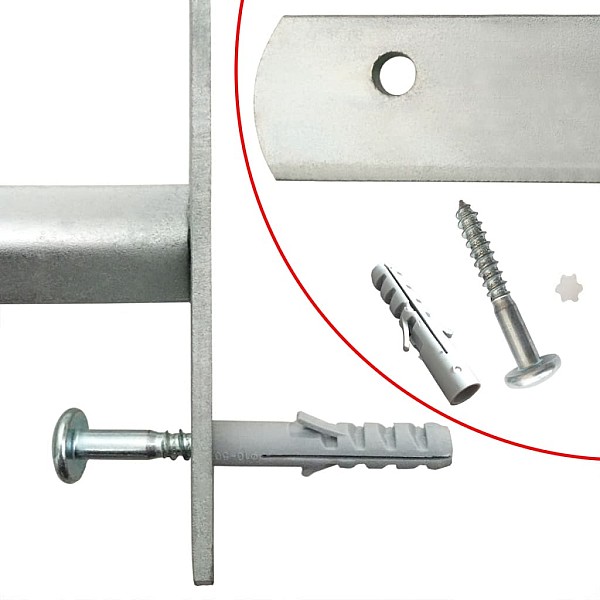 Logu drošības reste ar 2 stieņiem, regulējama, 500-650 mm