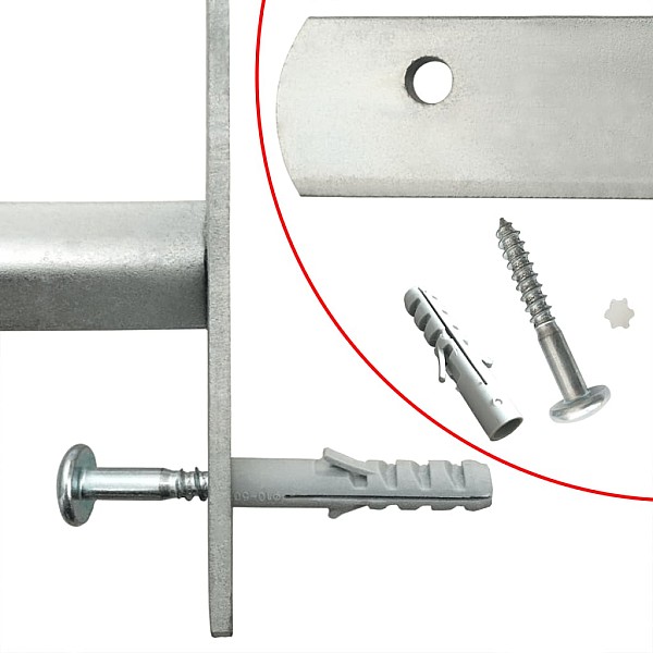 Logu drošības reste ar 4 stieņiem, regulējama, 500-650 mm