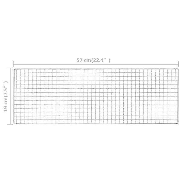 pārnēsājams kempinga grils, 60x22,5x33 cm, tērauds