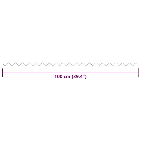 gabionu spirāles, 24 gab., cinkots tērauds, 100 cm