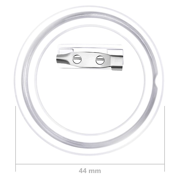 apaļu nozīmīšu komplekti, 100 gab., akrils, 44 mm