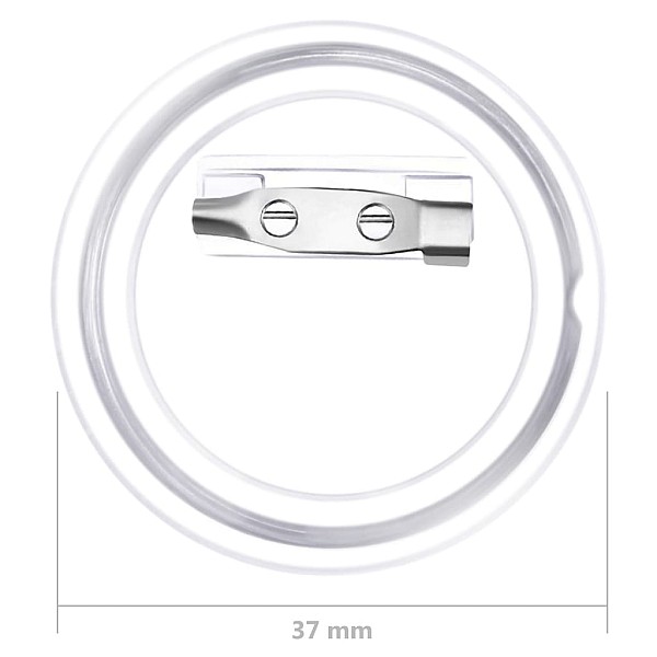 apaļu nozīmīšu komplekti, 100 gab., akrils, 37 mm