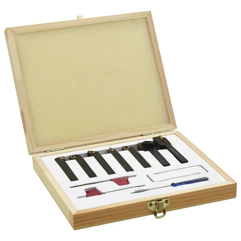 Tekinimo įrankių rinkinys, 12 dalių, 8x8mm, 70mm Tekinimo įrankių rinkinys, 12 dalių, 8x8mm, 70mm