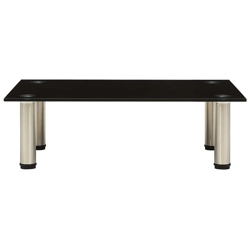 Televizoriaus staliukas, juodas, 60x35x17cm, grūdintas stiklas