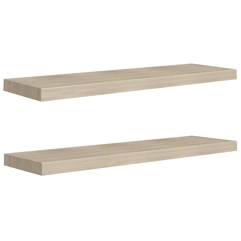 sienas plaukti, 2 gab., ozolkoka krāsā, 90x23,5x3,8 cm, MDF sienas plaukti, 2 gab., ozolkoka krāsā, 90x23,5x3,8 cm, MDF