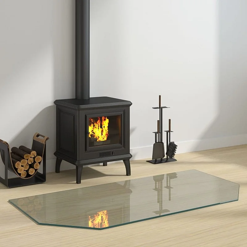 Židinio stiklo plokštė, 120x60 cm, šešiakampė