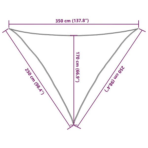 saulessargs, 160 g/m², bēšs, 2,5x2,5x3,5 m, HDPE