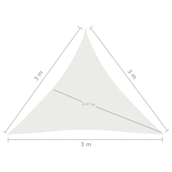 saulessargs, 160 g/m², balts, 3x3x3 m, HDPE