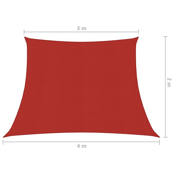 saulessargs, 160 g/m², sarkans, 3/4x2 m, HDPE