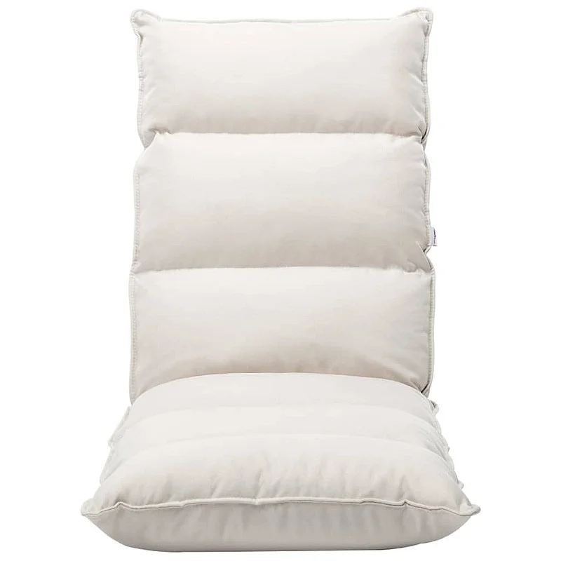 Sulankstomas čiužinukas-kėdė, kreminės spalvos, audinys Sulankstomas čiužinukas-kėdė, kreminės spalvos, audinys