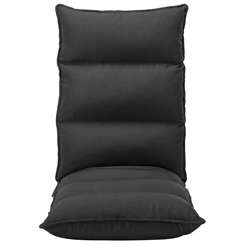 Sulankstomas čiužinukas-kėdė, juodos spalvos, audinys Sulankstomas čiužinukas-kėdė, juodos spalvos, audinys