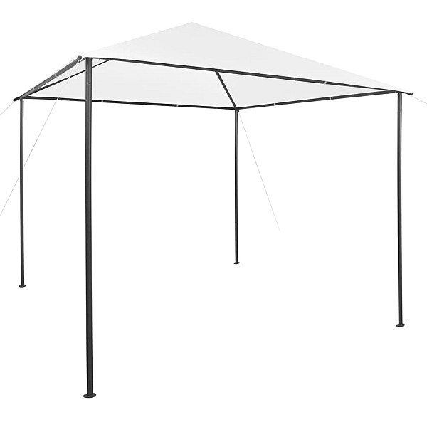 dārza nojume, 3x3x2,9 m, balta, 180 g/m²