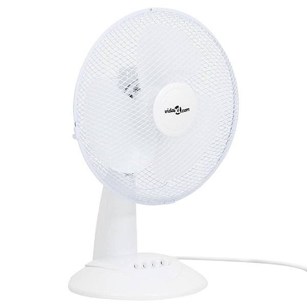 galda ventilators ar 3 ātrumiem, 30 cm, 40 W, balts