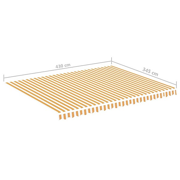 nojumes maiņas jumts, dzeltens ar baltu, 4,5x3,5 m