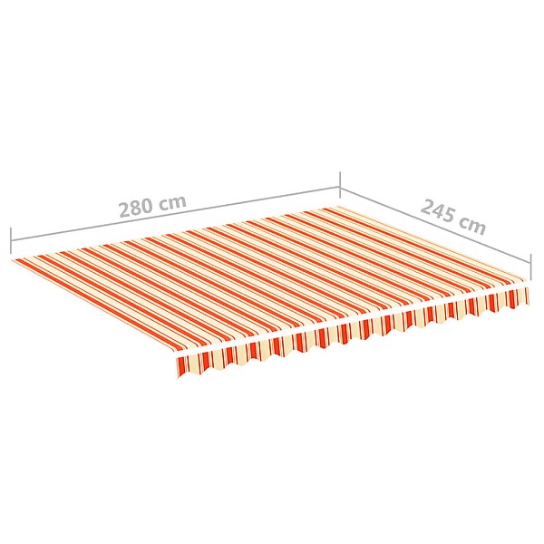 nojumes maiņas jumts, dzeltens ar oranžu, 3x2,5 m