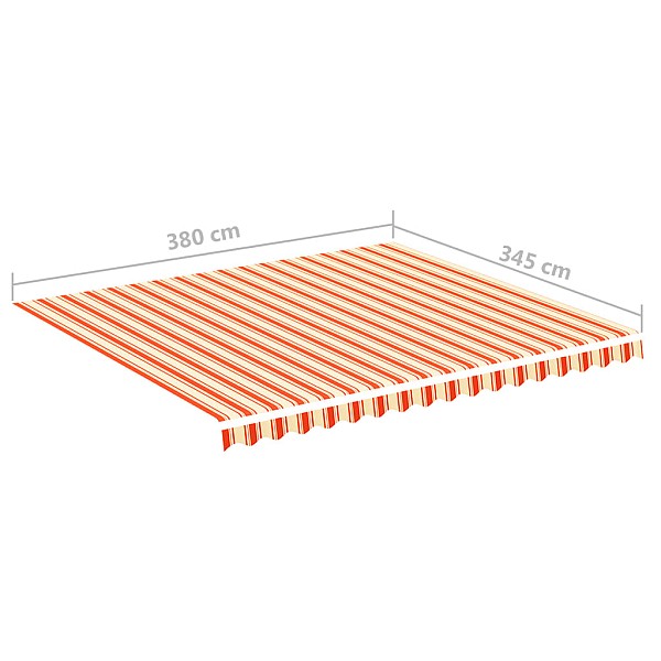 nojumes maiņas jumts, dzeltens ar oranžu, 4x3,5 m