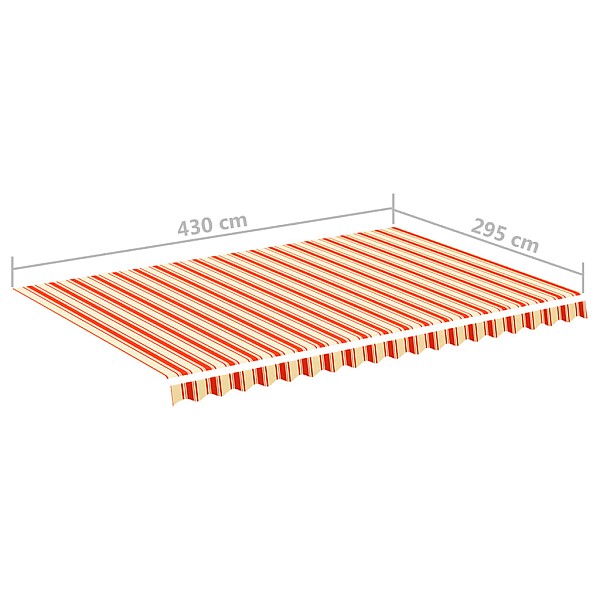 nojumes maiņas jumts, dzeltens ar oranžu, 4,5x3 m