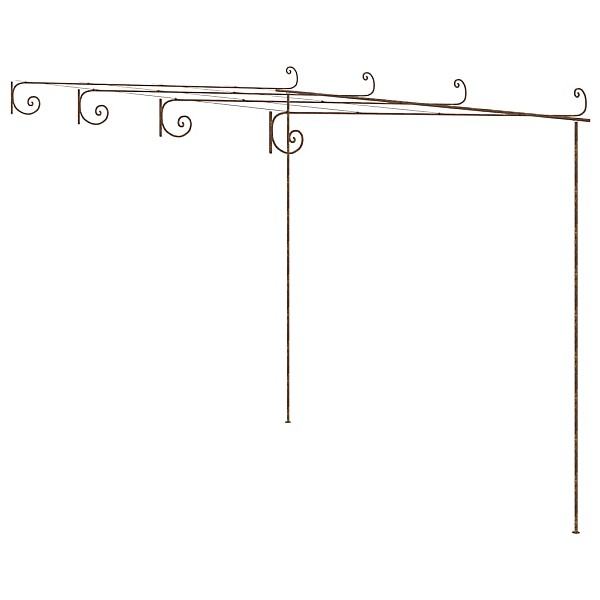 dārza paviljons, 4x3x2,5 m, antīki brūna dzelzs