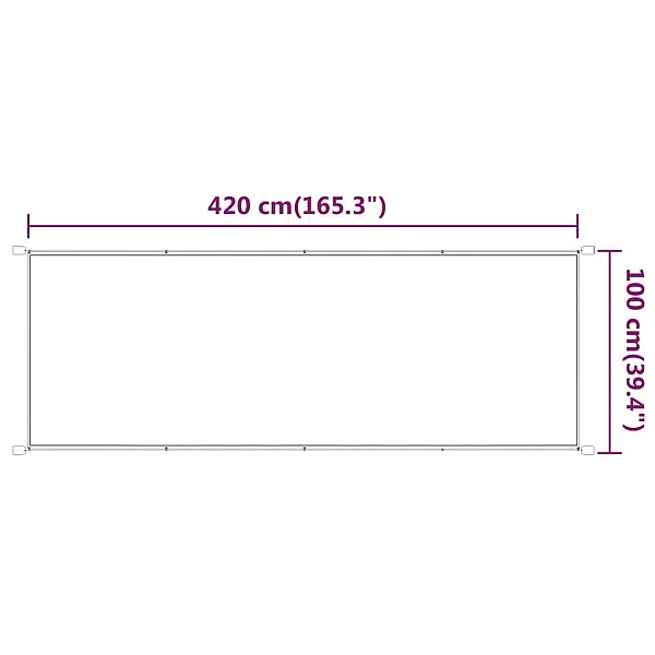 vertikāla markīze, antracītpelēka, 100x420 cm, Oksfordas audums