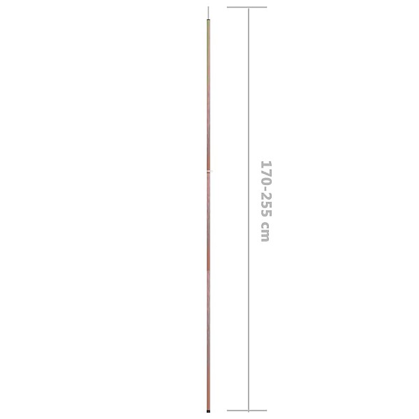 teleskopiski telts mietiņi, 170-255 cm, 2 gab., cinkots tērauds