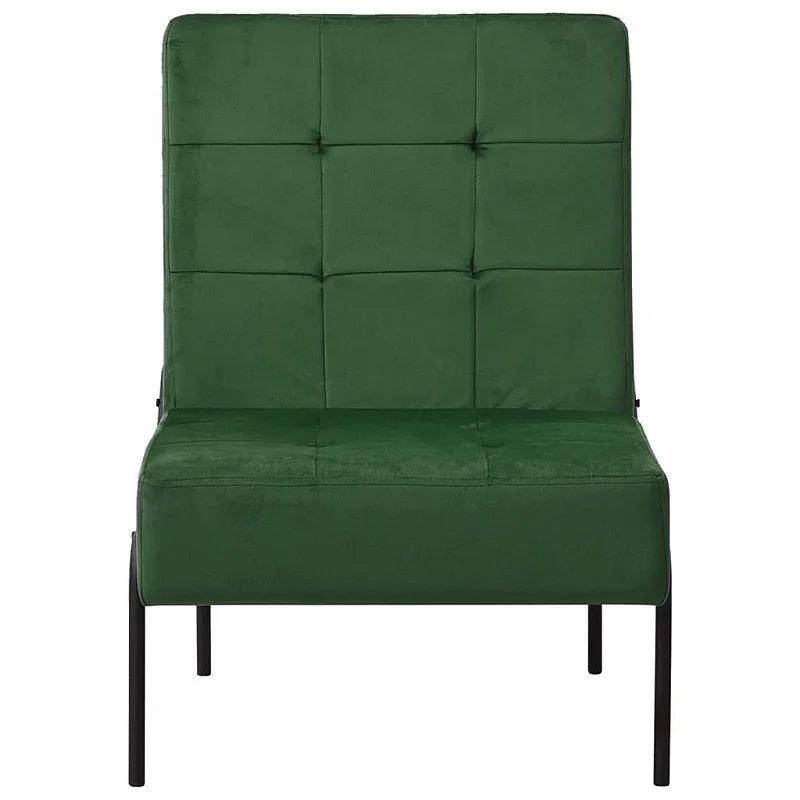 Poilsio kėdė, tamsiai žalios spalvos, 65x79x87cm, aksomas Poilsio kėdė, tamsiai žalios spalvos, 65x79x87cm, aksomas