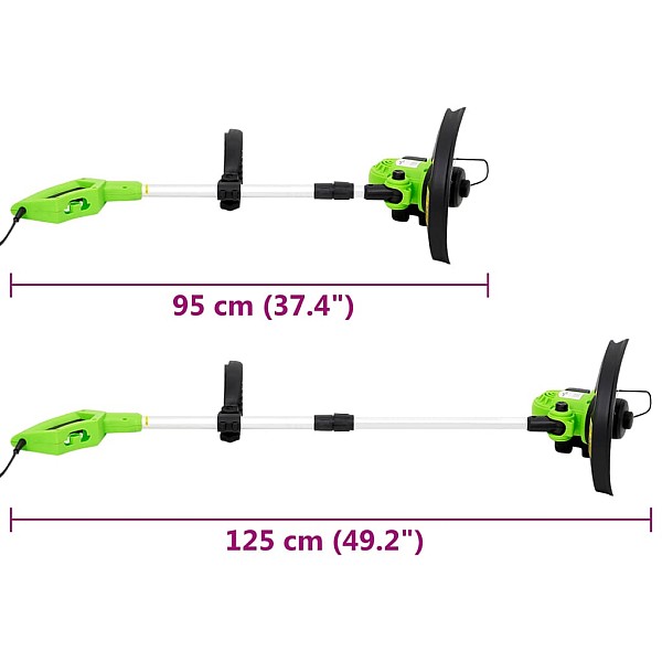 elektrisks zālāja trimmeris, teleskopisks kāts, 29 cm 550 W