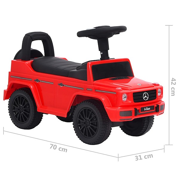 stumjams rotaļu auto, Mercedes-Benz G63, sarkans