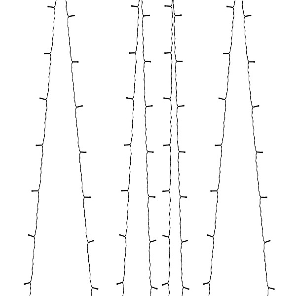 solārā lampiņu virtene, 2 gab., 2x200 LED, silti balta