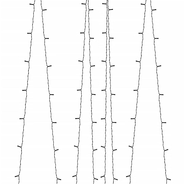 solārā lampiņu virtene, 2 gab., 2x200 LED, zila