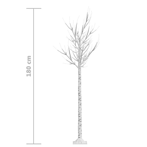 Ziemassvētku koks, 180 LED, daudzkrāsaina gaisma, 1,8 m