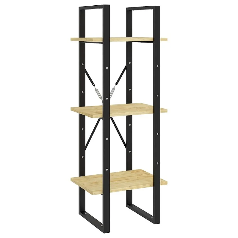 3-līmeņu grāmatu plaukts, 40x30x105 cm, priedes masīvkoks 3-līmeņu grāmatu plaukts, 40x30x105 cm, priedes masīvkoks