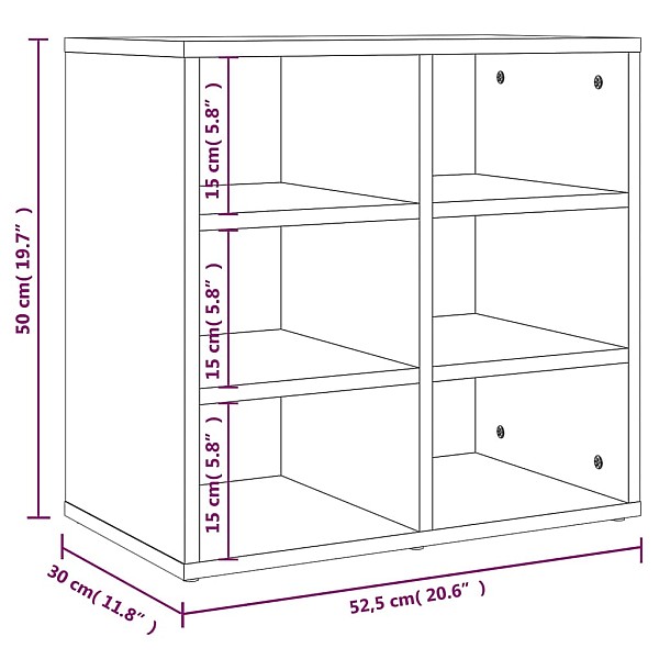 apavu plaukts, melns, 52,5x30x50 cm