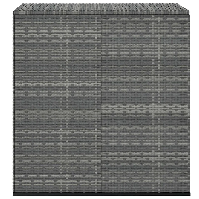 Sodo dėžė pagalvėlėms, pilka, 100x49x103,5cm, PE ratanas