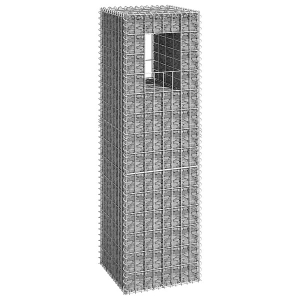 vertikāls gabions, 40x40x140 cm, dzelzs