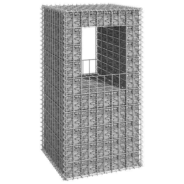 vertikāls gabions, 50x50x100 cm, dzelzs