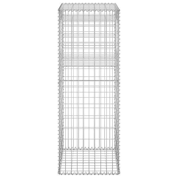 vertikāls gabions, 50x50x140 cm, dzelzs