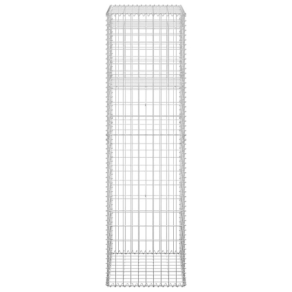 vertikāls gabions, 50x50x180 cm, dzelzs