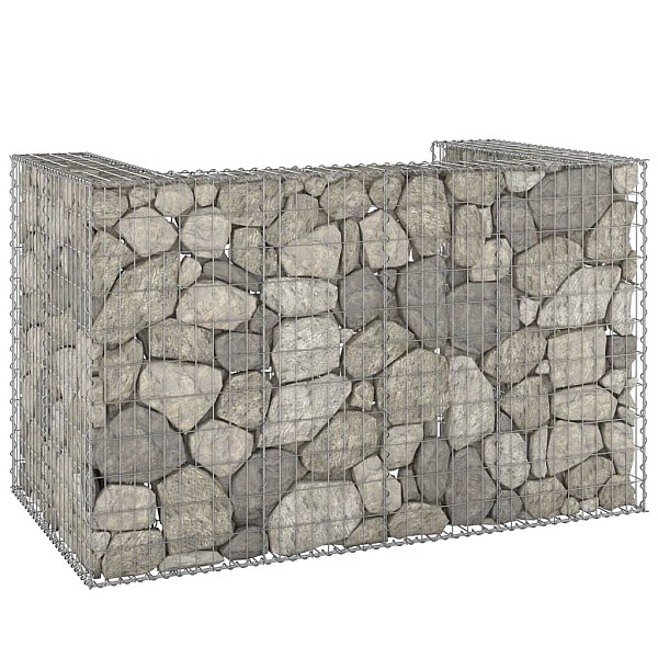 gabions atkritumu tvertnēm, cinkots tērauds, 180x100x110 cm