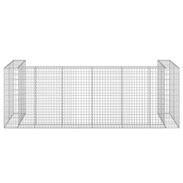 gabions atkritumu tvertnēm, cinkots tērauds, 325x100x110 cm