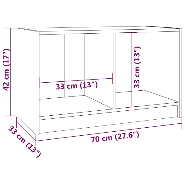 TV skapītis, 70x33x42 cm, priedes masīvkoks