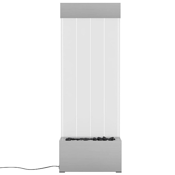 burbuļu kolonna ar RGB LED, nerūsējošs tērauds, akrils, 110 cm