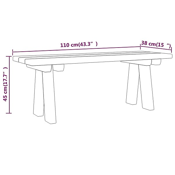 dārza sols, 110 cm, impregnēts priedes masīvkoks