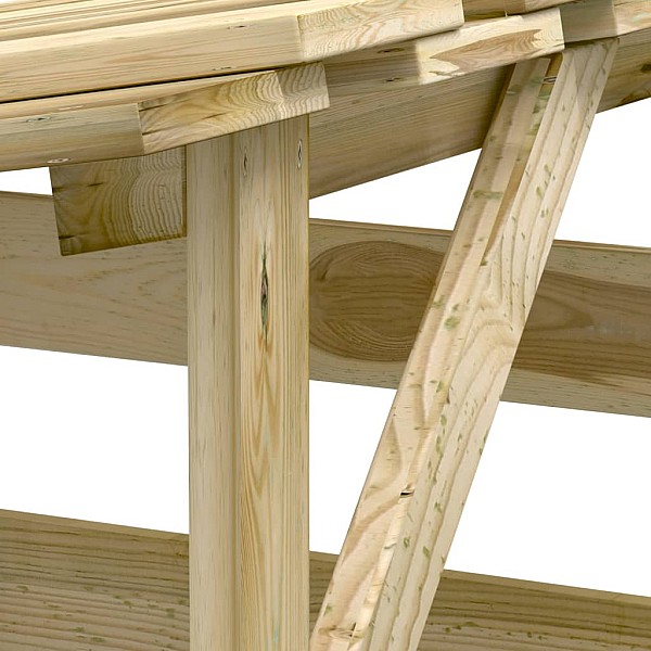 pergola ar jumtu, 2 gab., 100x90x100 cm,  impregnēta priede