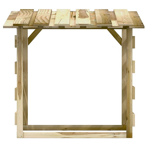 pergola ar jumtu, 3 gab., 100x90x100 cm, impregnēta priede