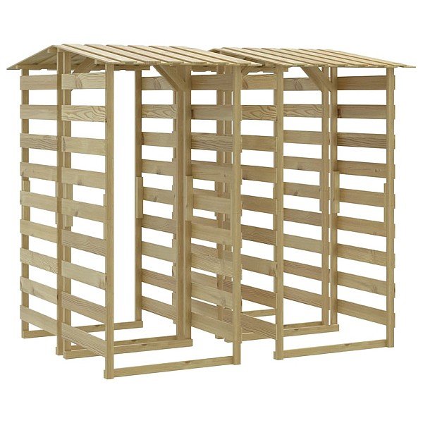 pergola ar jumtu, 4 gab., 100x90x200 cm, impregnēta priede