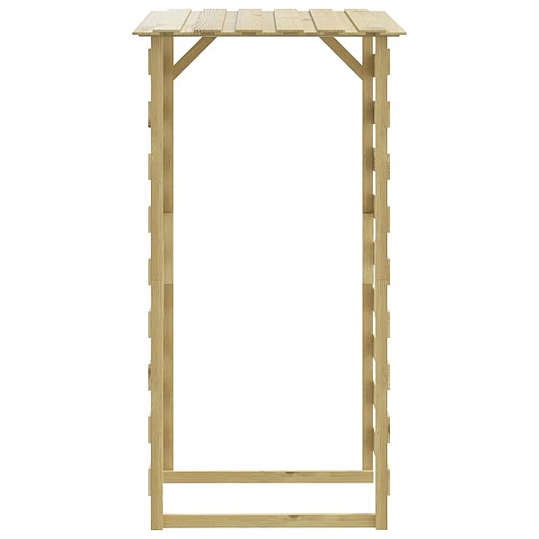 pergola ar jumtu, 6 gab., 100x90x200 cm, impregnēta priede