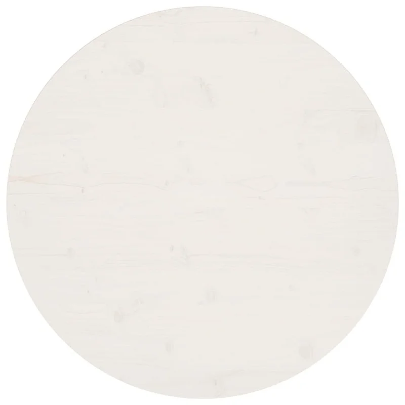 Stalviršis, baltas, skersmuo 80x2,5cm, pušies medienos masyvas